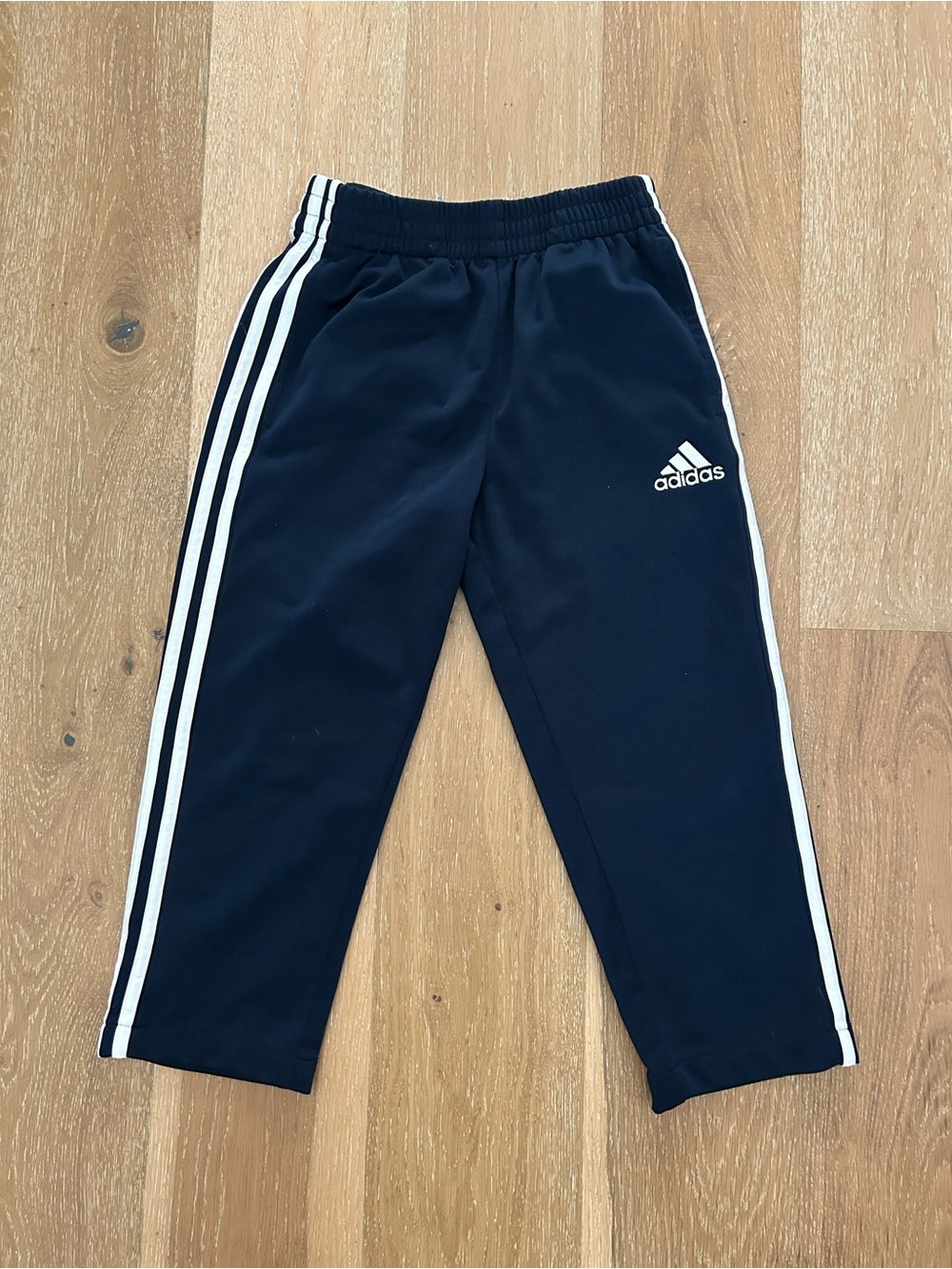 adidas Navy and White Kids Joggers